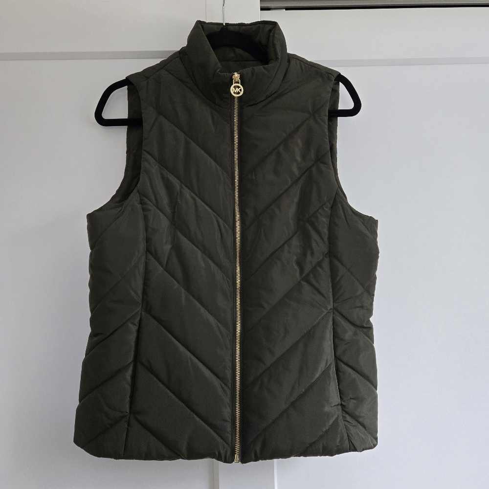 Michael Kors Womens Green Medium Vest NWT